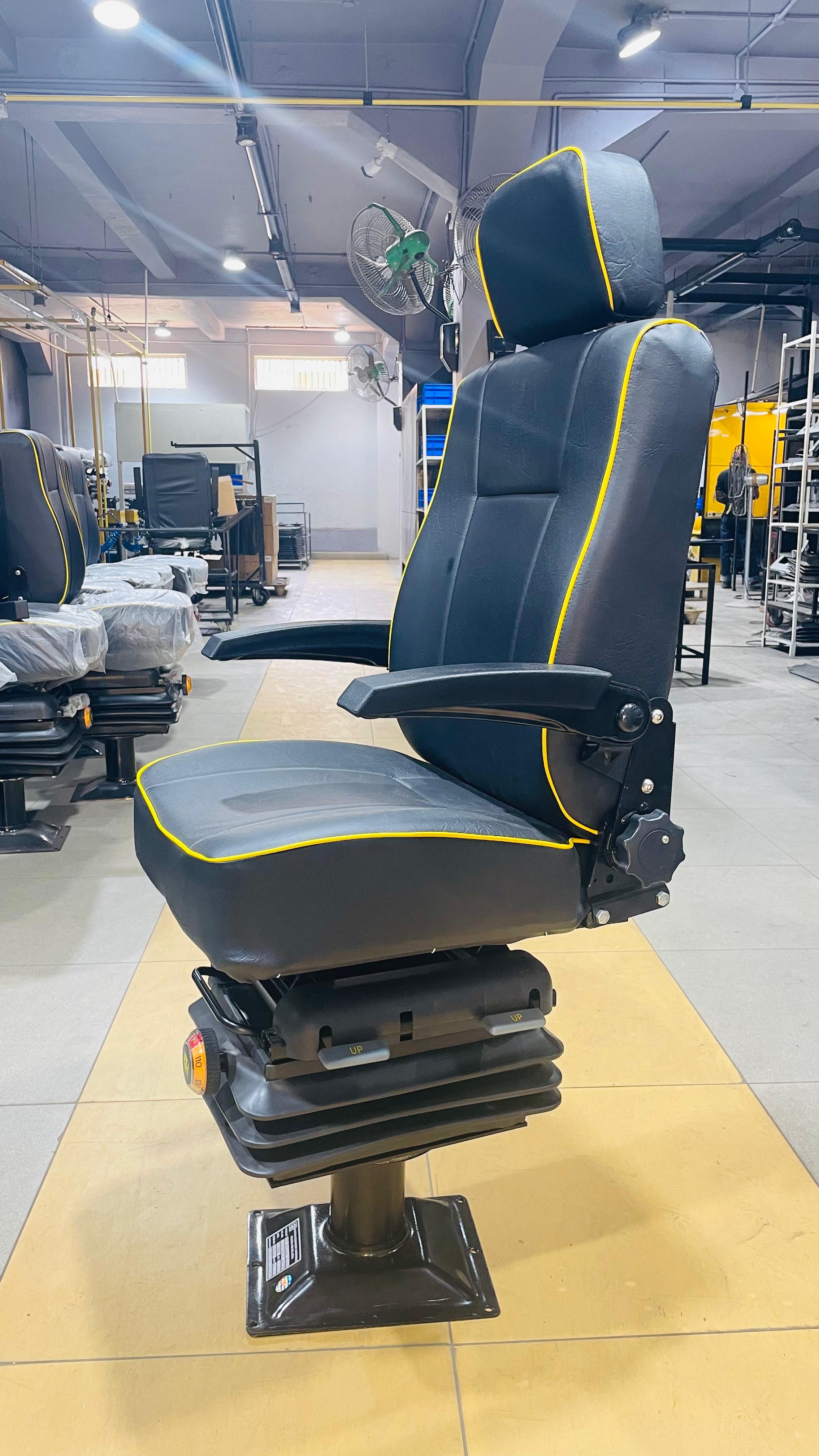 TrackThrone railway operator seat in the Ironthrone shop floor